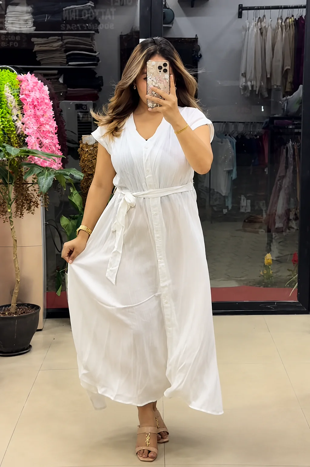 Elegant Super Belted Dress For Women Dress
