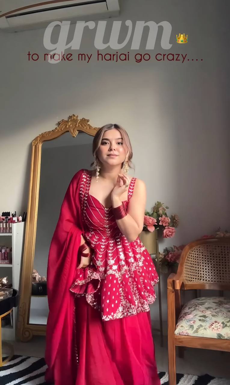 Royal Ruby Lehenga Set