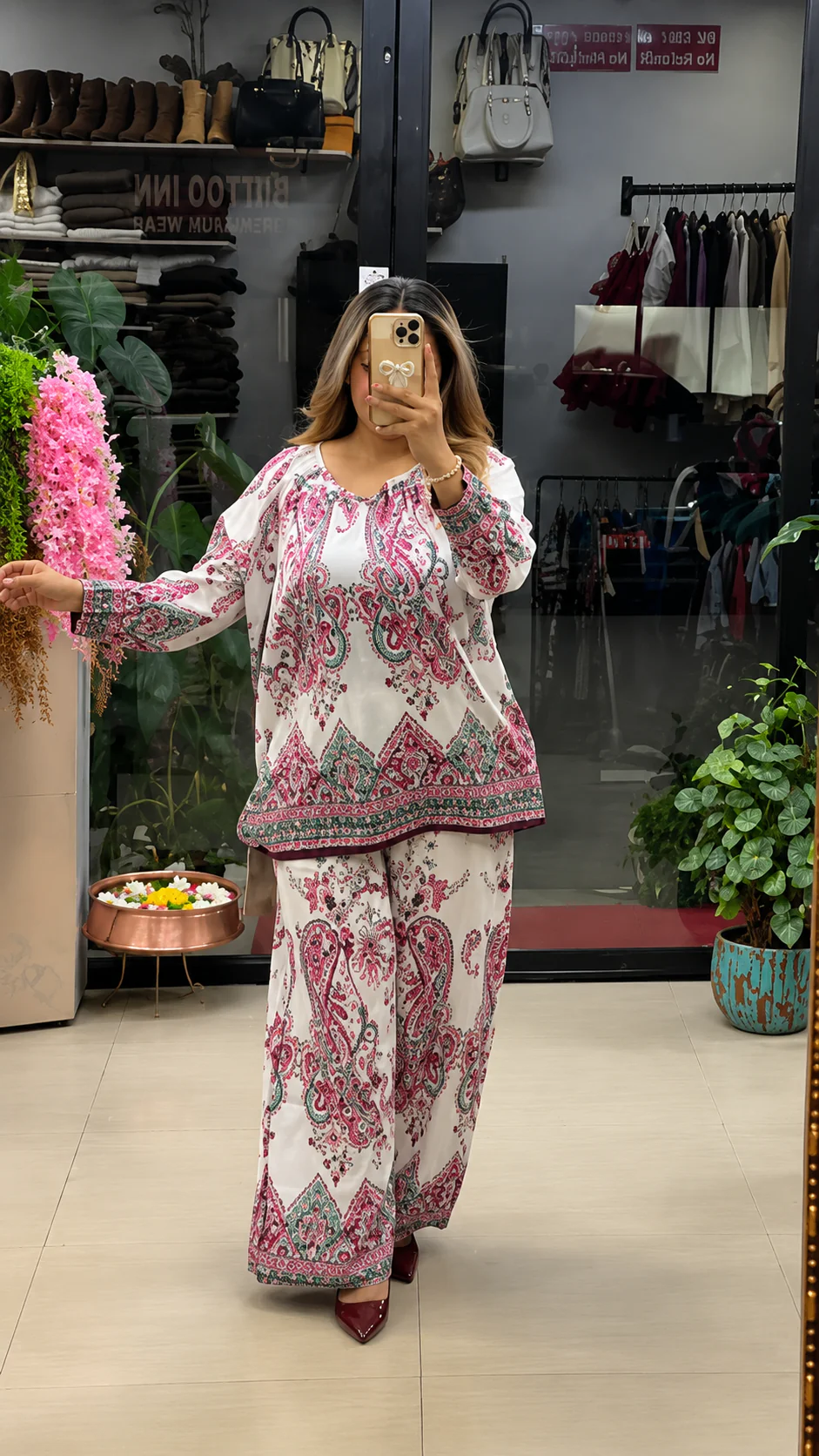 Alpha Paisley Printed Co Ord For Women Co-Ord Set