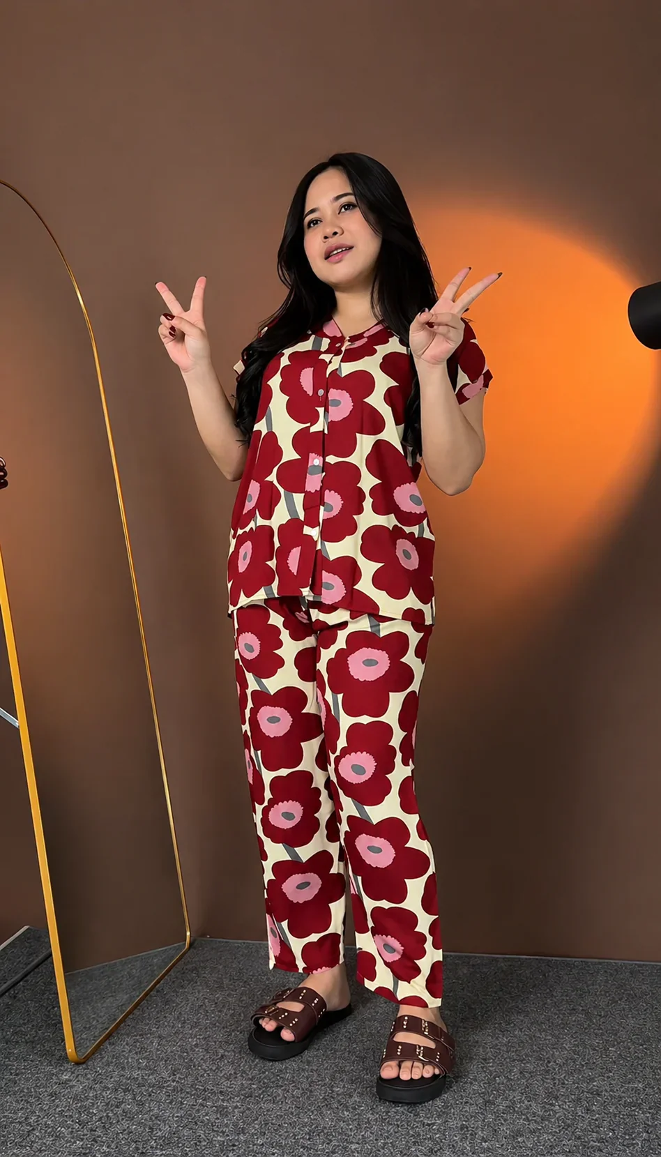 Red Printed Co Ord Co-Ord Set