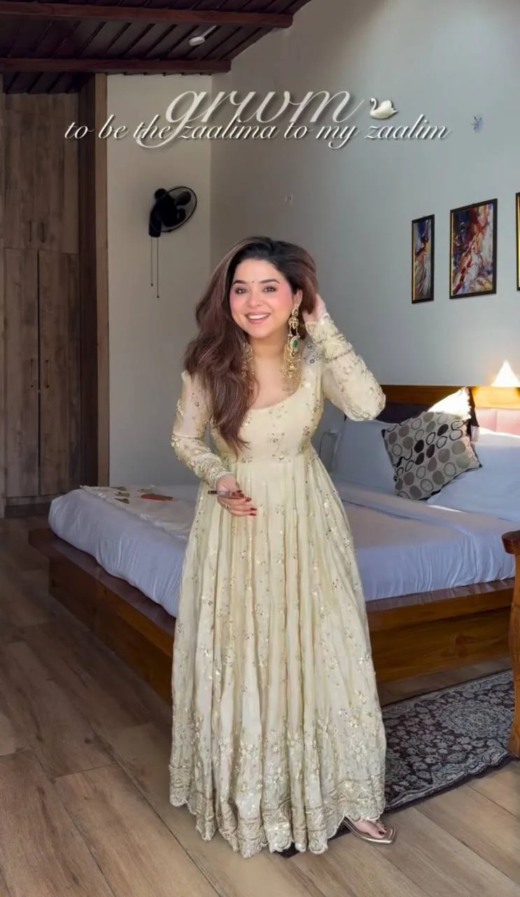 Royal Grace Gold Embellished Anarkali Anarkali Suit